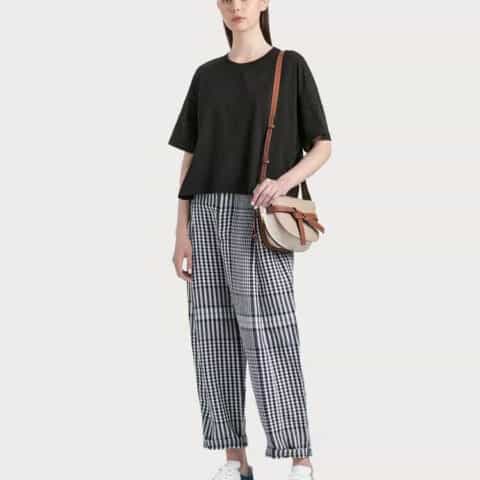 Loewe罗意威 Mini Gate bag 马鞍包 0328杏拼白15CM