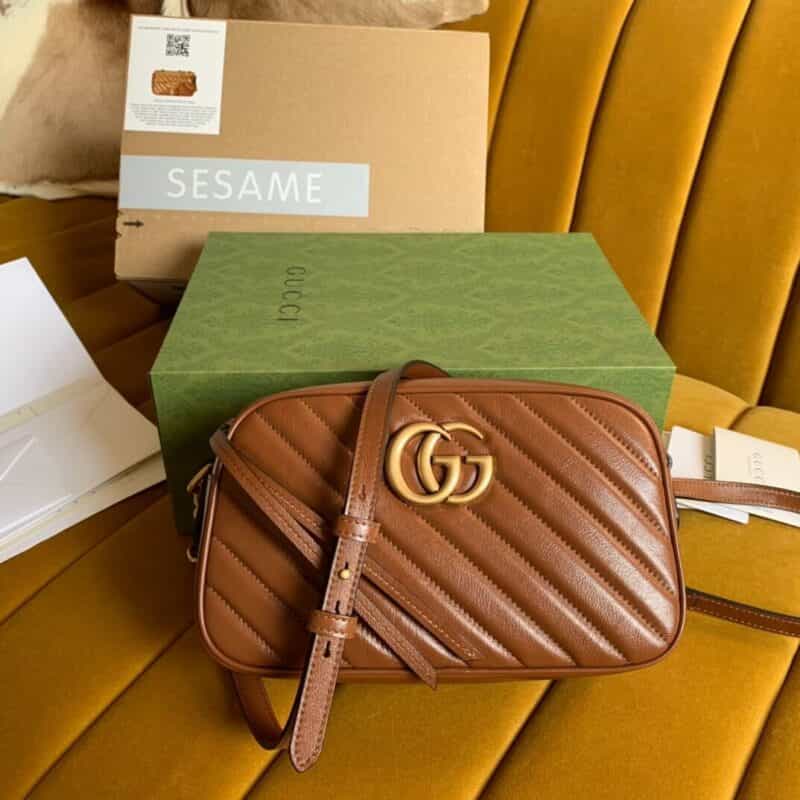 Gucci GG Marmont small matelassé shoulder bag 447632 0OLFT 2535