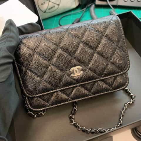 Chanel Mini woc经典款之Wallet on chain单肩斜挎链条包 AP1649