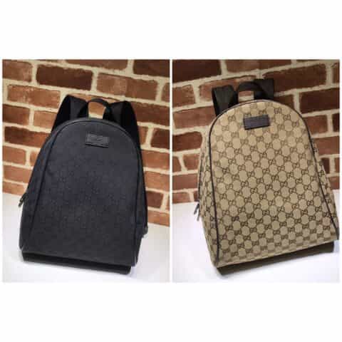 GUCCI古驰GG印花高级人造帆布双肩背包449906