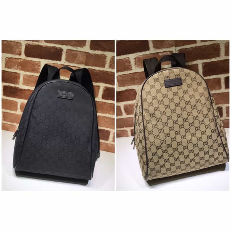 GUCCI古驰GG印花高级人造帆布双肩背包449906