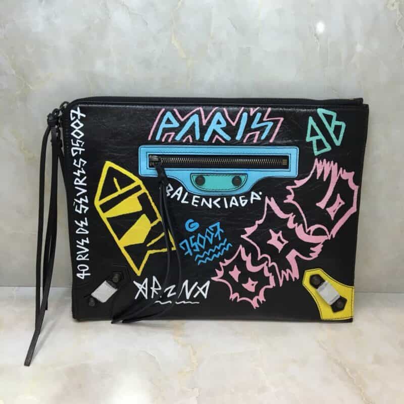Balenciaga巴黎世家Balen Graffiti Classic 手包555