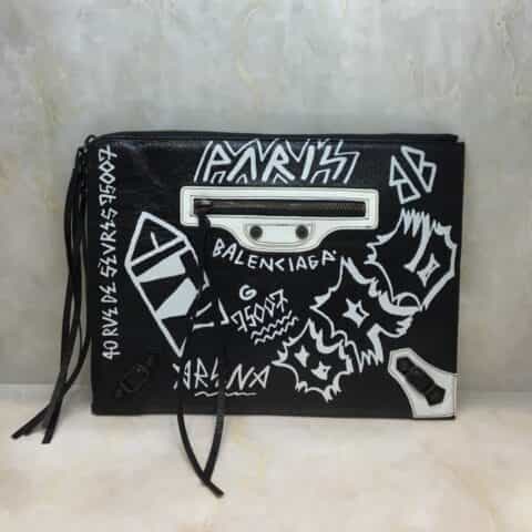 Balenciaga巴黎世家Balen Graffiti Classic 手包555