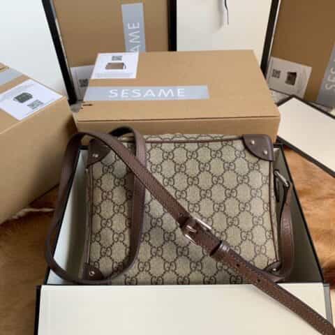 Gucci GG shoulder bag with leather details 626363 92TDN 8358