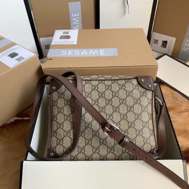 Gucci GG shoulder bag with leather details 626363 92TDN 8358