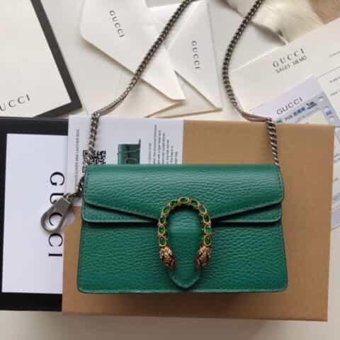 Gucci Dionysus leather super mini bag酒神包 476432