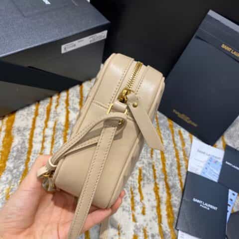 Saint laurent Ysl Lou Bag 相机包 520534杏色金扣