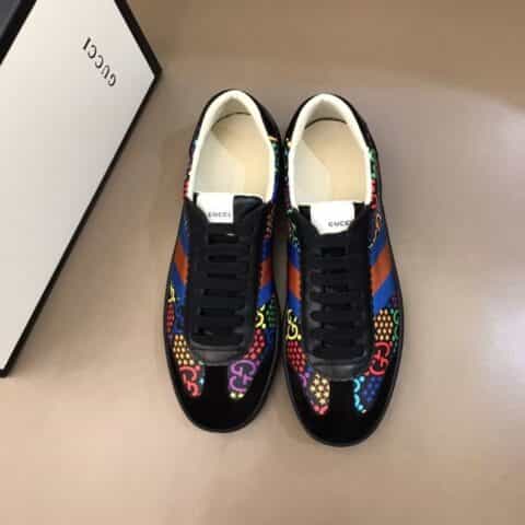 GUCCI古驰 2020早春系列魔幻跳跳糖系列Ace系列情侣运动鞋
