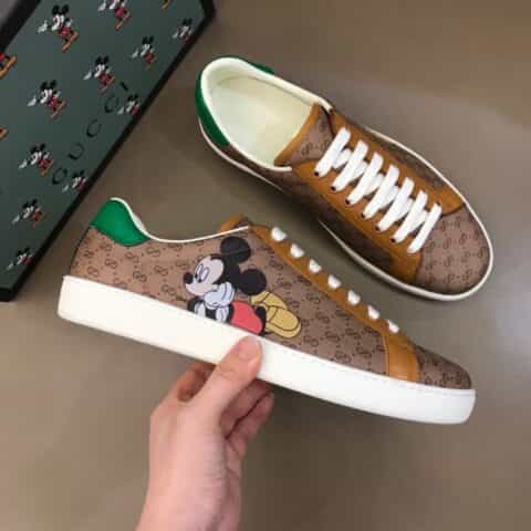 GUCCI古驰 2020早春系列Disney x Gucci Ace系列情侣GG运动鞋