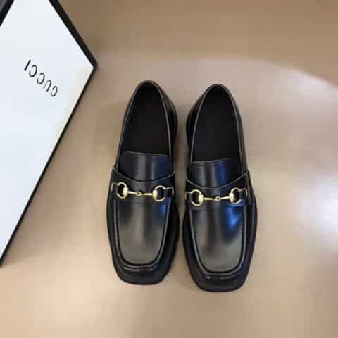 GUCCI古驰 头层小牛皮内里G~家男士厚底正装休闲皮鞋