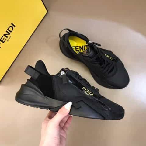 FENDI芬迪   F D春夏新品男士一脚蹬运动鞋