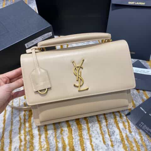 Saint laurent Ysl New medium sunset日落包 634723奶杏色