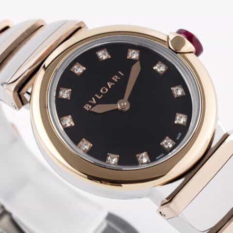 宝.格丽(BVLGARI)LVCEA 系列18K玫瑰金进口瑞士石英机芯腕表