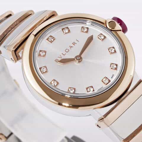 宝.格丽(BVLGARI)LVCEA 系列18K玫瑰金进口瑞士石英机芯腕表