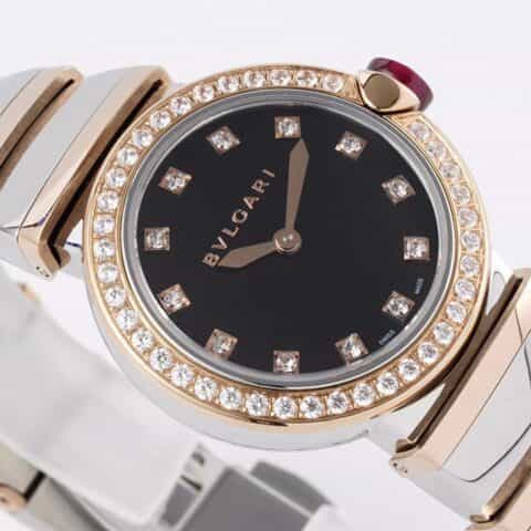 宝.格丽(BVLGARI)LVCEA 系列18K玫瑰金进口瑞士石英机芯腕表