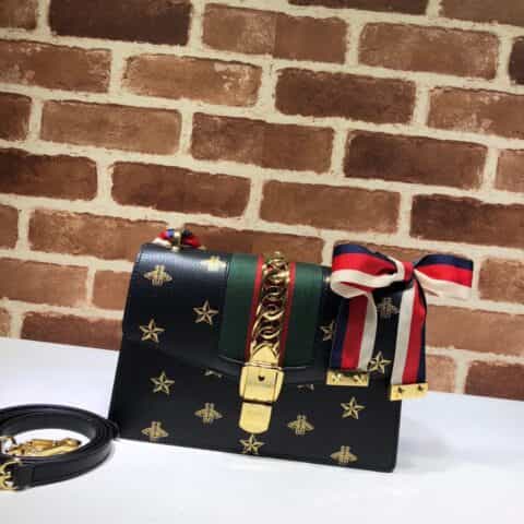GUCCI古驰Sylvie系列蜜蜂星星小号肩背包524405