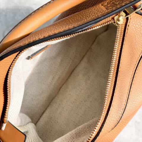 LOEWE罗意威 Mini Puzzle bag几何包 0338焦糖色18CM