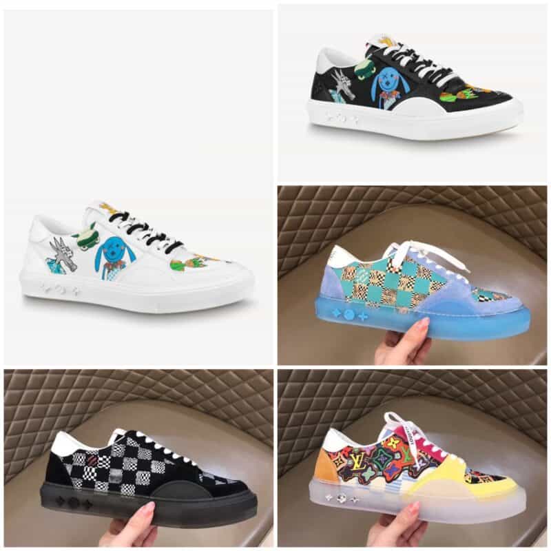 LV/路易威登 Monogram 压纹粒面小牛皮Ollie 男士运动鞋