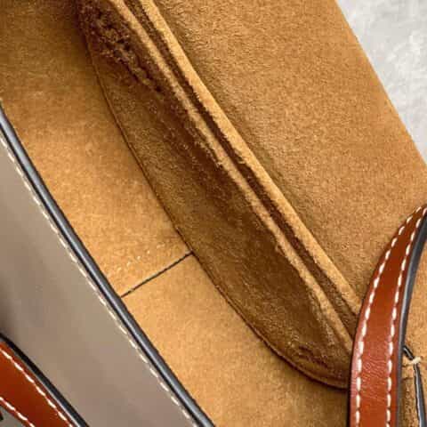 Loewe罗意威 Mini Gate bag 马鞍包 0328棕灰拼色15CM
