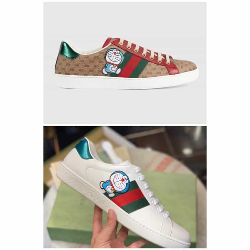 GUCCI古驰 采用柔软舒适吸汗小牛皮情侣款新款小白鞋