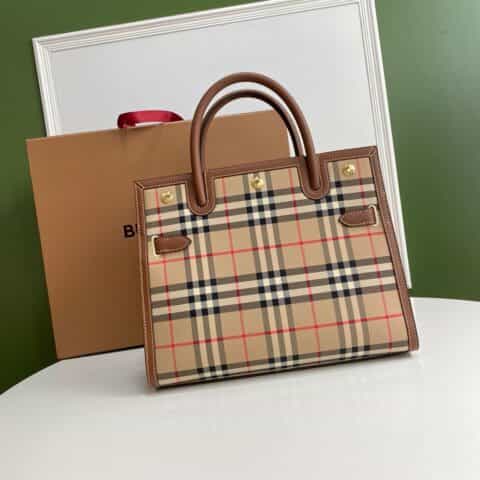 Burberry巴宝莉Vintage 复古格纹裁片Title - 泰尔勒手袋