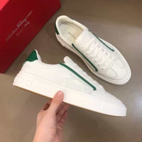 Ferragamo 菲拉格慕 进口牛皮制作男士GANCINI低帮休闲鞋