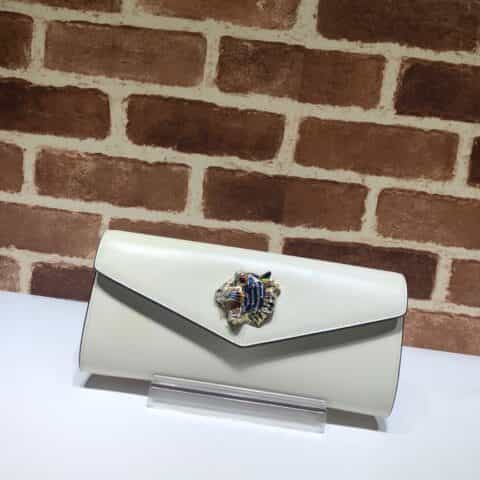 GUCCI古驰Broadway 系列饰虎头皮革手拿包576532