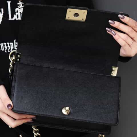 Chanel香奈儿 Leboy 25 Bag 水洗胎牛