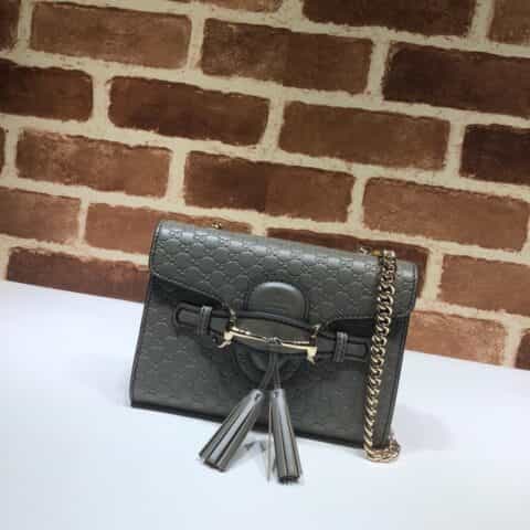 GUCCI古驰GG压印链条单肩斜挎包449636