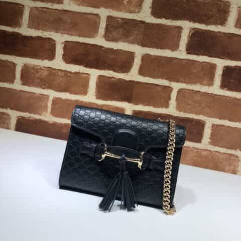 GUCCI古驰GG压印链条单肩斜挎包449636