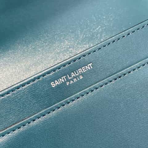 Saint laurent Ysl Solferino Box Bag 蓝绿色634305 634306