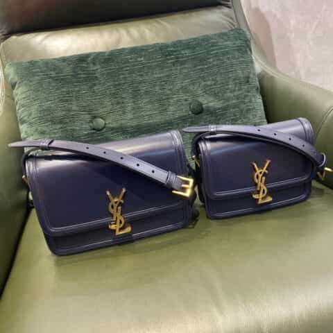 Saint laurent Ysl Solferino Box Bag 藏蓝色634305 634306