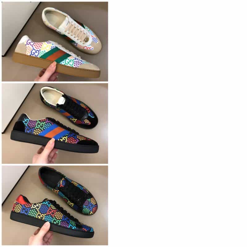 GUCCI古驰 2020早春系列魔幻跳跳糖系列Ace系列情侣运动鞋