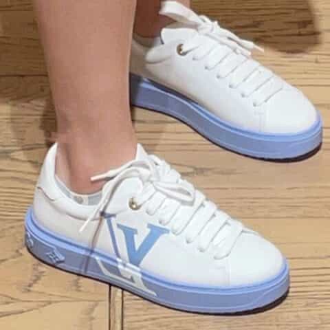 LV/路易威登 TPU大底原厂牛皮TIME OUT 运动鞋1A8MZ7