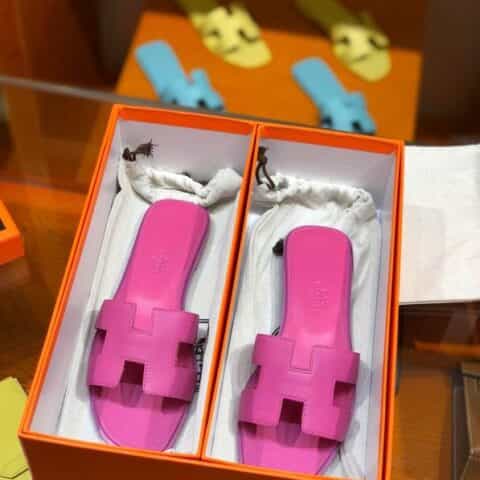 Hermes爱马仕 2020最新升级经典 H面款拖鞋 epson皮女款拖鞋