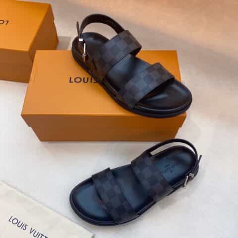 LV/路易威登 高端精品,原版材质L 牌奢品男士拖鞋