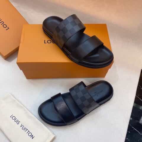 LV/路易威登 高端精品,原版材质L 牌奢品男士拖鞋