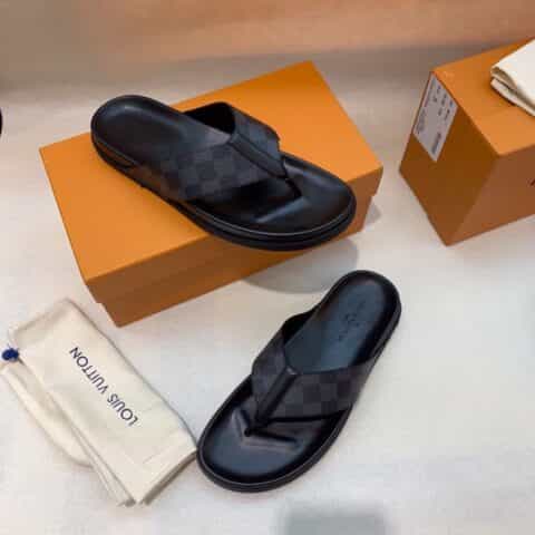 LV/路易威登 高端精品,原版材质L 牌奢品男士拖鞋