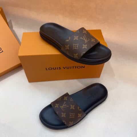 LV/路易威登 高端精品,原版材质L 牌奢品男士拖鞋