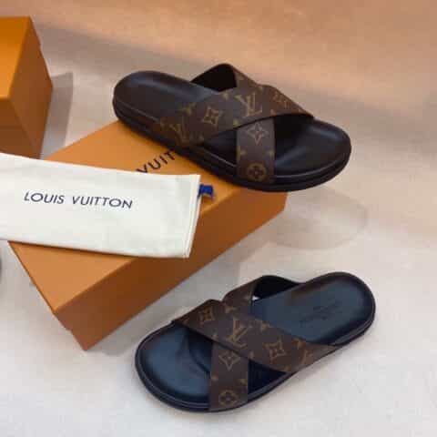 LV/路易威登 高端精品,原版材质L 牌奢品男士拖鞋