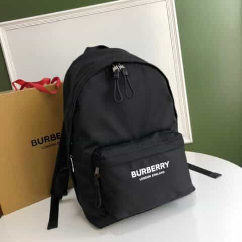 Burberry巴宝莉字母提花精纺徽标新款尼龙双肩包