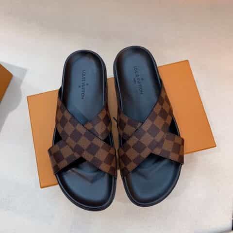 LV/路易威登 高端精品,原版材质L 牌奢品男士拖鞋