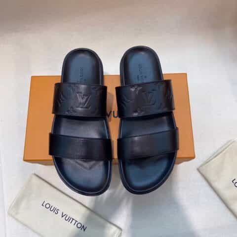 LV/路易威登 高端精品,原版材质L 牌奢品男士拖鞋