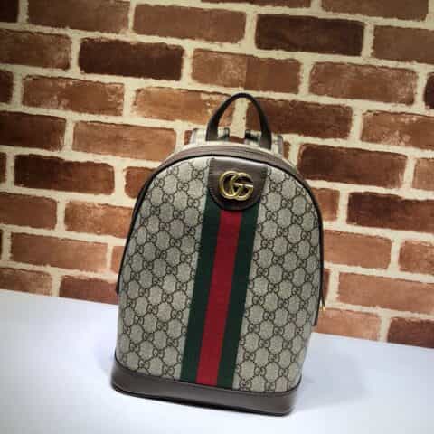 GUCCI古驰双G饰皮革GG双肩背包552884