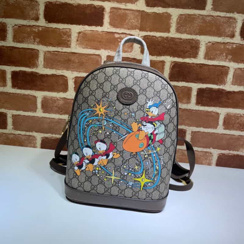 GUCCI古驰Disney x Gucci唐老鸭印花小号背包552884