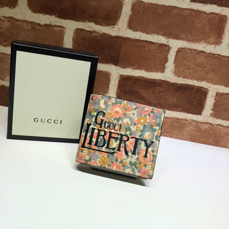 GUCCI古驰花卉印花短款钱夹636248