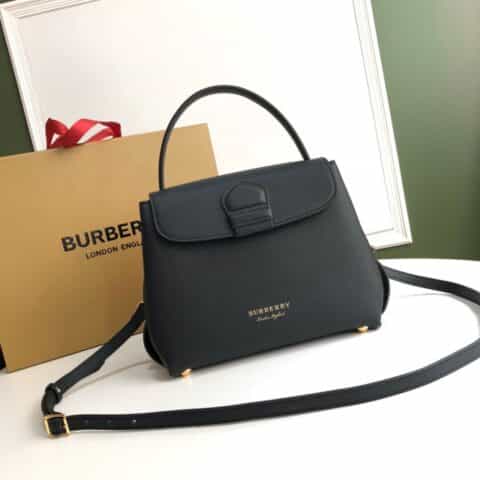Burberry巴宝莉House 格纹裁片粒纹牛皮托特包6181