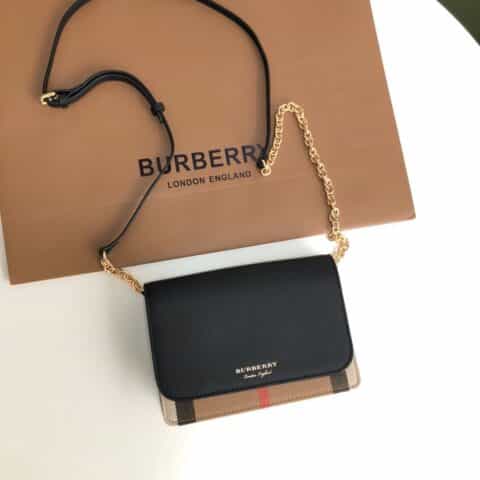 Burberry巴宝莉进口意大利小牛皮两用小肩包手包1441