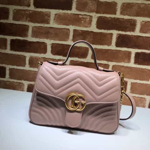 GUCCI古驰GG Marmont系列小号手提包498110