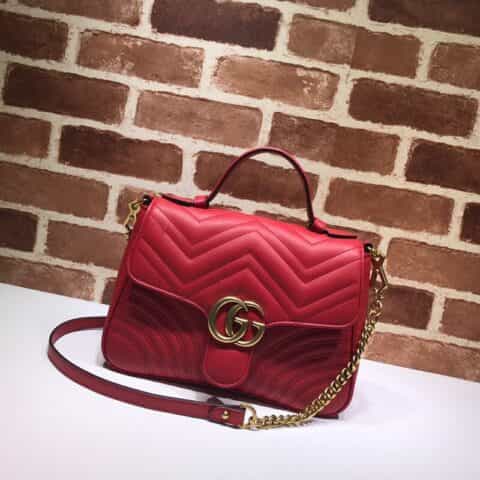 GUCCI古驰GG Marmont系列小号手提包498110